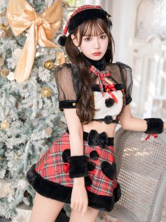 ラブリーチェックブラックサンタ