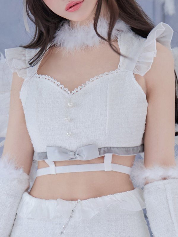 画像9: 【即日発送】【ハロウィン】シュガーホワイトエンジェル【Malymoon/マリームーン】 【コスプレ9点セット】【フリーサイズ/1カラー】[OF04] (9)