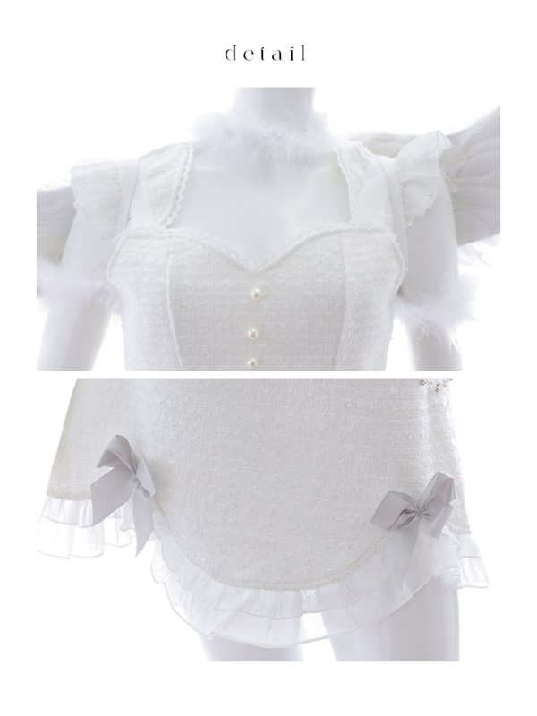 画像12: 【即日発送】【ハロウィン】シュガーホワイトエンジェル【Malymoon/マリームーン】 【コスプレ9点セット】【フリーサイズ/1カラー】[OF04] (12)