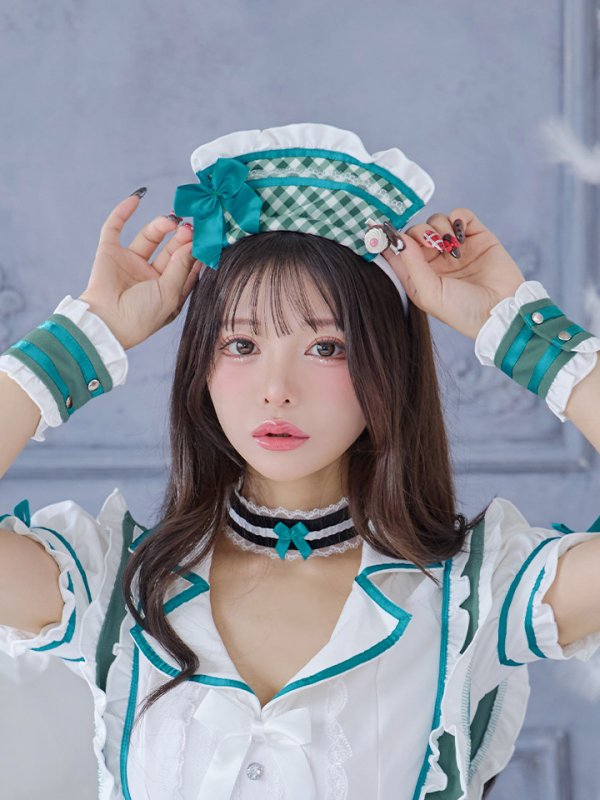 画像12: 【即日発送】【ハロウィン】キャンディポップレトロダイナーウエイトレス【Malymoon/マリームーン】 【コスプレ8点セット】[HC03]【フリーサイズ/2カラー】[HC03] (12)