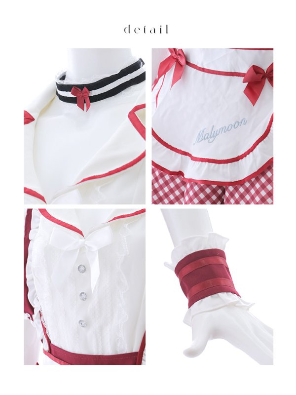 画像7: 【即日発送】【ハロウィン】キャンディポップレトロダイナーウエイトレス【Malymoon/マリームーン】 【コスプレ8点セット】[OF04]【フリーサイズ/2カラー】[OF04] (7)