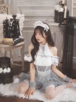 画像3: 【即日発送】 【ハロウィン】リボンブーケメイド【Malymoon/マリームーン 【コスプレ4点セット】【フリーサイズ/2カラー】[OF04] (3)