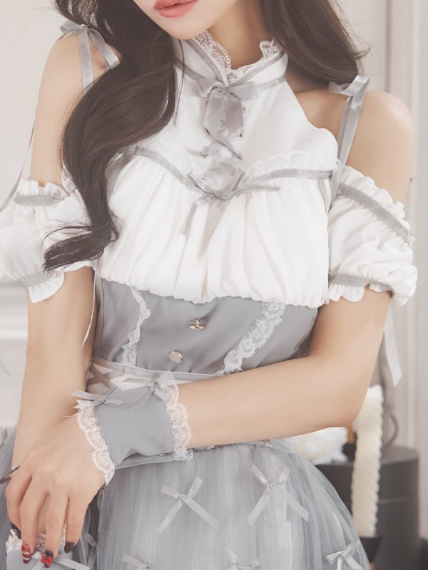 画像7: 【即日発送】 【ハロウィン】リボンブーケメイド【Malymoon/マリームーン 【コスプレ4点セット】【フリーサイズ/2カラー】[OF04] (7)