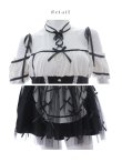 画像28: 【即日発送】 【ハロウィン】リボンブーケメイド【Malymoon/マリームーン 【コスプレ4点セット】【フリーサイズ/2カラー】[OF04] (28)