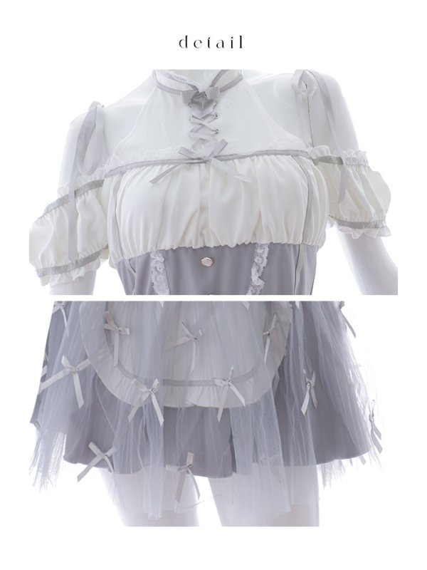 画像24: 【即日発送】 【ハロウィン】リボンブーケメイド【Malymoon/マリームーン 【コスプレ4点セット】【フリーサイズ/2カラー】[OF04] (24)