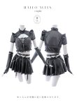 画像11: 【即日発送】【ハロウィン】ディープブラックエナメルジップヴィラン【Malymoon/マリームーン】 【コスプレ6点セット】【フリーサイズ/1カラー】[OF04] (11)