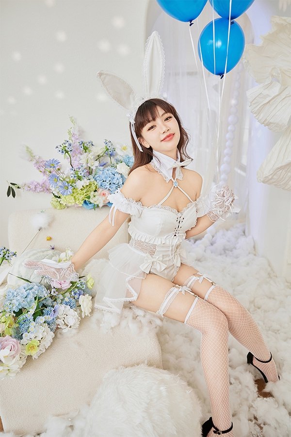 画像9: 【即日発送】サイドレースデニムバニーボディスーツ3TYPE【マリームーン】【ハロウィンコスプレ9-10点セット】【フリーサイズ/3type】[OF04] (9)