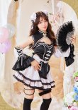 画像1: 【即日発送】ファンシーフリルチャイナドレス【マリームーン】【ハロウィンコスプレ8点セット】【フリーサイズ/1カラー】[YMT] (1)