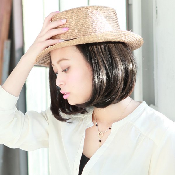 画像3: 【ファッション小物：ウィッグ】 【プリシラ/PRISILA】 オールウィッグ★ ワンレンボブ★ 耐熱仕様！[HC02] (3)