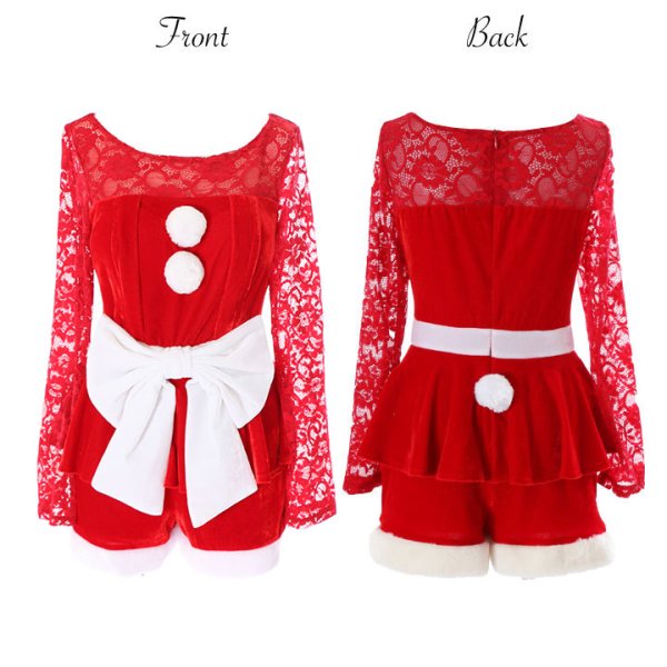 画像8: 【即日発送】【X'mas3点セット】青木りえちゃんコラボサンタコスプレ[YMT] (8)