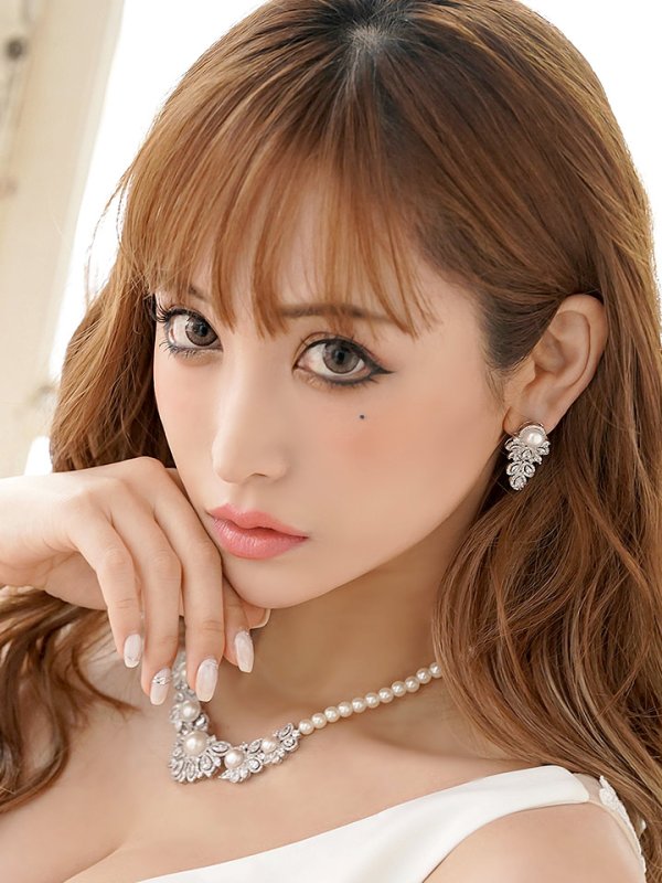 画像6: 【アクセサリー:ネックレス】【Angel R/エンジェルアール】ラグジュアリーストーンネックレス&ピアスセット【OF02C-U】 (6)