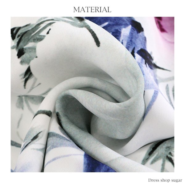 画像13: SALE!【訳あり商品】【高級ドレスSALE】フラワープリント/ハーフスリーブ/ミニキャバドレス/ミニドレス【S-Mサイズ/3カラー】[OF03]【B】 (13)