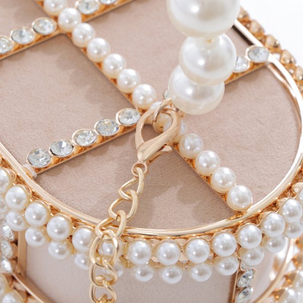 画像10: ラインストーン/パールボックスバッグ【Fサイズ/1カラー】[OF03] (10)