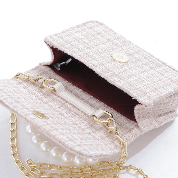 画像8: ツイード/パール/ハンドバック【バッグ】【Fサイズ/3カラー】[OF04] (8)