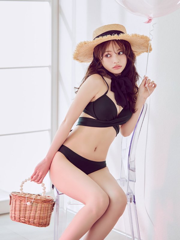 画像2: 【バッグ】パールハンドル付き編みカゴバッグ【Fサイズ/1カラー】[YMT] (2)