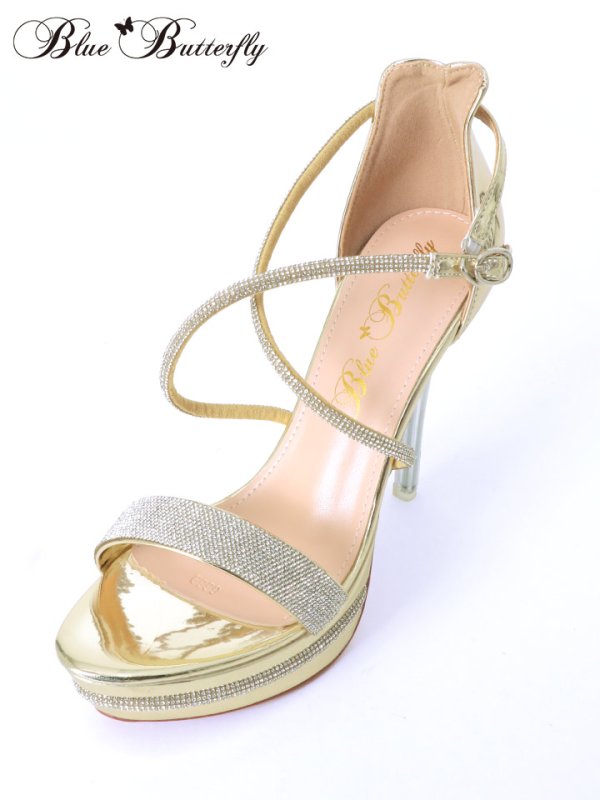 画像23: 【COMEX】 3color/ 12cmヒール/ ビジュー/ オープントゥ/ ハイヒール/ ストラップサンダル[OF02] (23)