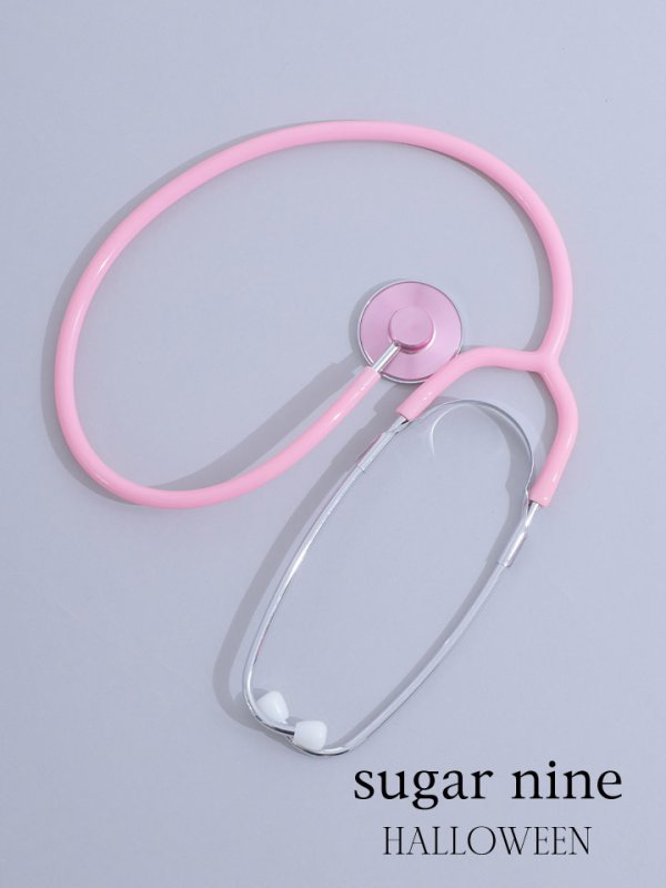 画像2: 【即日発送】聴診器/ナーススコープ/ピンク【ハロウィンコスプレ小物】【Fサイズ/1カラー】[OF01] (2)