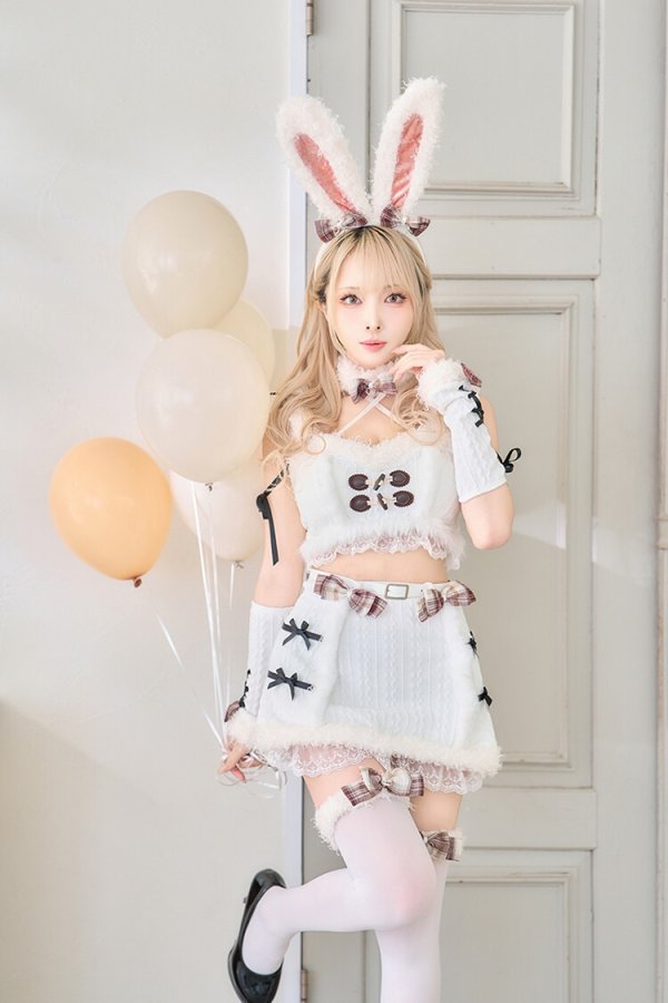 画像10: 【即日発送】【ハロウィンコスプレ9点セット】メルトニットバニーファーセットアップ【Malymoon/マリームーン】[HC03] (10)