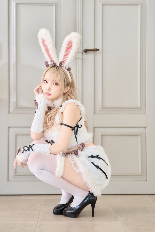 画像12: 【即日発送】【ハロウィンコスプレ9点セット】メルトニットバニーファーセットアップ【Malymoon/マリームーン】[HC03] (12)