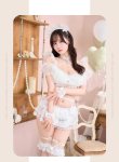 画像7: 【即日発送】【ハロウィンコスプレ8点セット】ミルクシフォンランジェリーメイド【Malymoon/マリームーン】[HC03] (7)