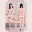 画像21: 【即日発送】【ハロウィンコスプレ8点セット】ミルクシフォンランジェリーメイド【Malymoon/マリームーン】[HC03] (21)