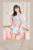 画像13: 【即日発送】【ハロウィンコスプレ8点セット】ミルクシフォンランジェリーメイド【Malymoon/マリームーン】[HC03] (13)