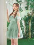 画像9: 【即日発送】【送料無料！】【ハロウィン】オフショル妖精ワンピース【コスプレ5点SET】【XS-Mサイズ】[OF03] (9)