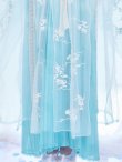 画像13: 【即日発送】【送料無料！】【ハロウィン】アイスブルー刺繍ロングシフォン漢服セット/天女/織姫【コスプレ3点SET】【Fサイズ】[OF04] (13)