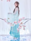 画像8: 【即日発送】【送料無料！】【ハロウィン】アイスブルー刺繍ロングシフォン漢服セット/天女/織姫【コスプレ3点SET】【Fサイズ】[OF04] (8)