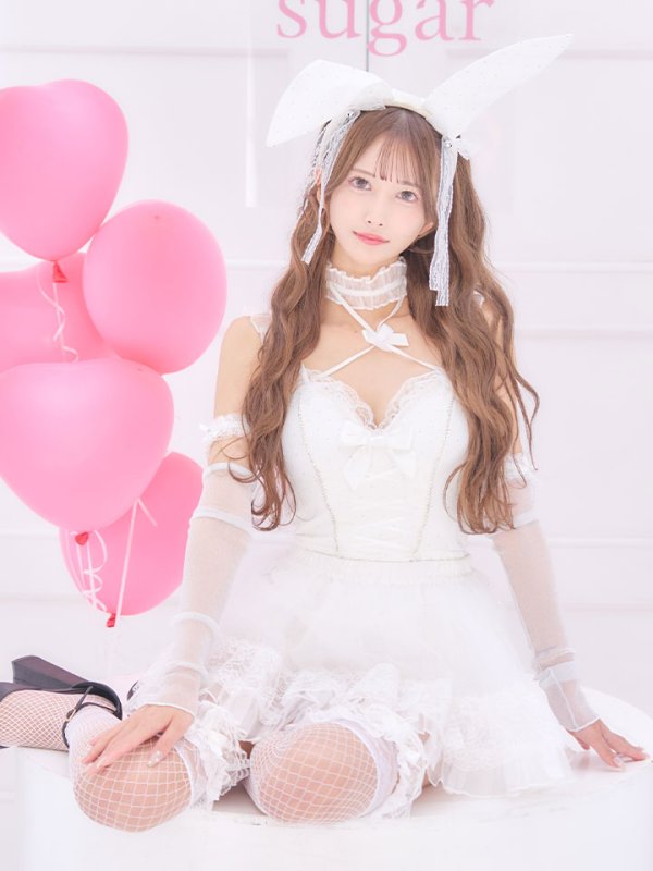 画像1: 【即日発送】【送料無料！】【マリームーンコラボ】【ハロウィン】2wayハーネスネックバニー【コスプレ6点セット】【XS-Lサイズ/3カラー】[HC03] (1)