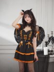 画像11: 【ハロウィン】レースアップデビルスカートセットアップ 【コスプレ6点セット】[YMT-H] (11)