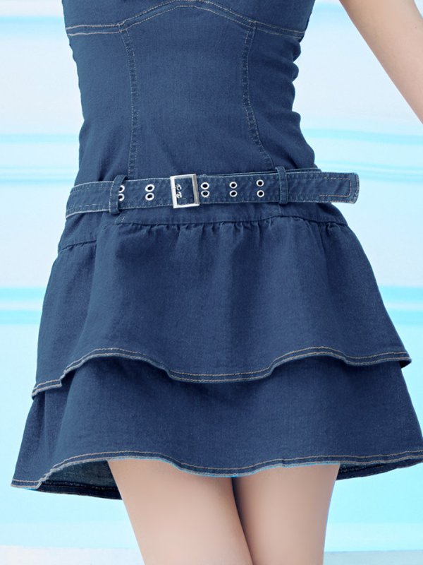 画像15: 【SALE!!】【即日発送！】【ハロウィン】 バニーデニムワンピース【コスプレ5点セット】 【XS-Lサイズ/1カラー】[HC03] (15)