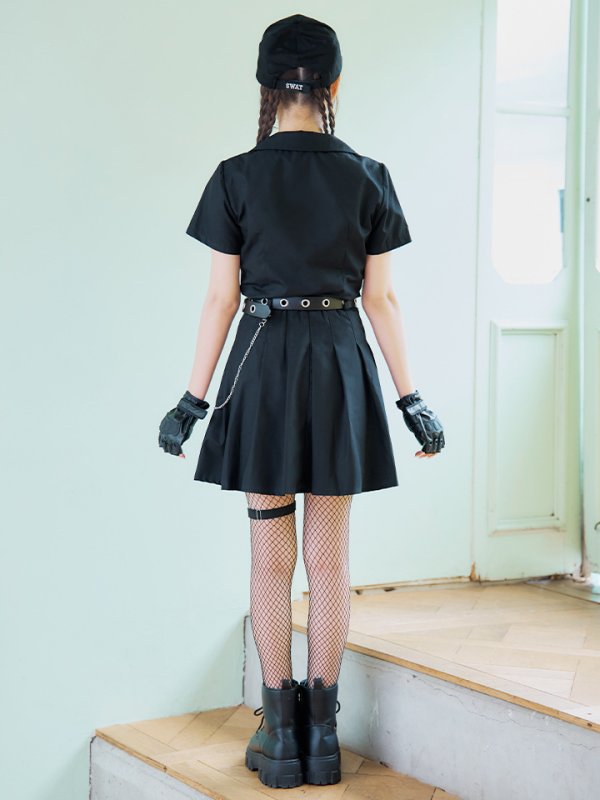 画像12: 【SALE!!】【即日発送！】【ハロウィン】SWATガールセットアップ 【コスプレ8点セット】 【XS-Lサイズ/1カラー】[OF04] (12)