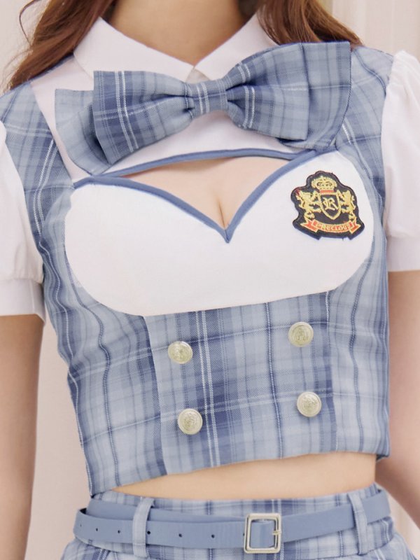 画像33: 【即日発送！】【ハロウィン】アイドルスクールガールセットアップ 【コスプレ5点セット】[YMT] (33)
