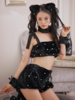 画像15: 【即日発送】【ハロウィン】 もこもこキャットリボンセットアップ 【コスプレ6点セット】 【Fサイズ/3カラー】[OF01] (15)
