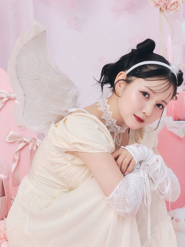 画像13: 【SALE!!】【即日発送！】【ハロウィン】 天使プリーツスカートワンピ 【コスプレ5点セット】 【S-XLサイズ/１カラー】[OF04-H] (13)