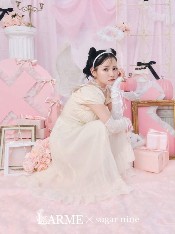 画像3: 【SALE!!】【即日発送！】【ハロウィン】 天使プリーツスカートワンピ 【コスプレ5点セット】 【S-XLサイズ/１カラー】[OF04-H] (3)