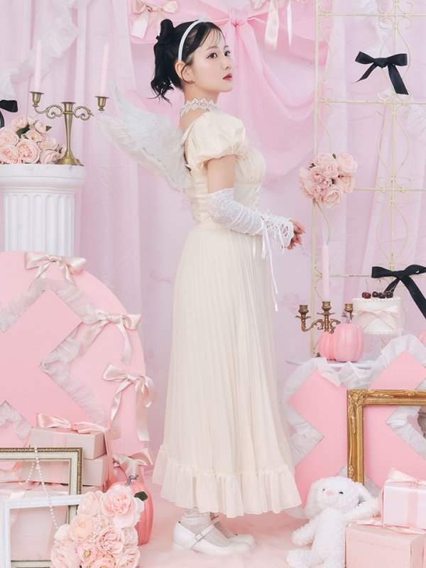 画像8: 【SALE!!】【即日発送！】【ハロウィン】 天使プリーツスカートワンピ 【コスプレ5点セット】 【S-XLサイズ/１カラー】[OF04-H] (8)