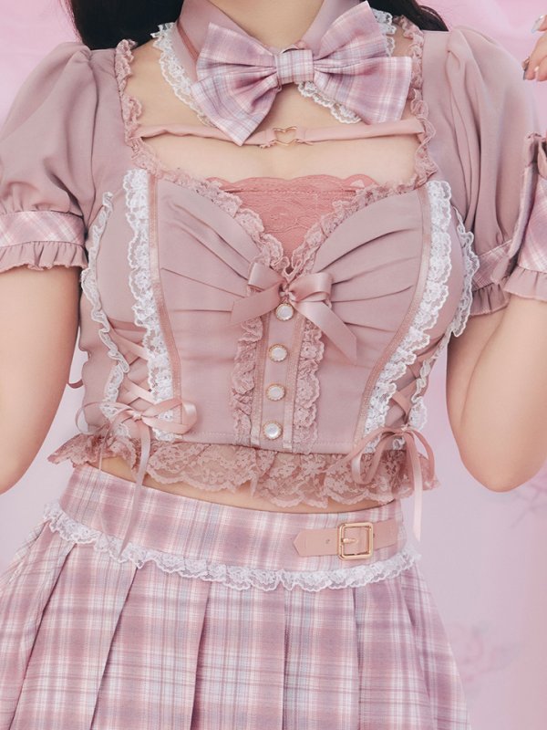 画像12: 【即日発送！ 】【sugar nine×マリームーンコラボ】 【ハロウィン】マリームーンコラボ制服ネコセットアップ 【コスプレ7点セット】 【XS-Lサイズ/2カラー】[OF04] (12)