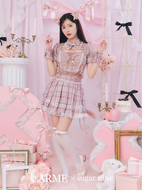 画像33: 【即日発送！ 】【sugar nine×マリームーンコラボ】 【ハロウィン】マリームーンコラボ制服ネコセットアップ 【コスプレ7点セット】 【XS-Lサイズ/2カラー】[OF04] (33)