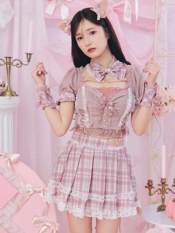 画像37: 【即日発送！ 】【sugar nine×マリームーンコラボ】 【ハロウィン】マリームーンコラボ制服ネコセットアップ 【コスプレ7点セット】 【XS-Lサイズ/2カラー】[OF04] (37)