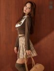 ブラウン　モデル:三上悠亜　身長:159cm　着用サイズ:Sサイズ