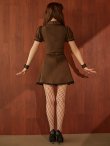 ブラウン　モデル:三上悠亜　身長:159cm　着用サイズ:Sサイズ