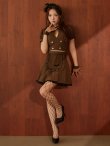 ブラウン　モデル:三上悠亜　身長:159cm　着用サイズ:Sサイズ