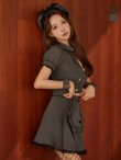 グレー　モデル:三上悠亜　身長:159cm　着用サイズ:Sサイズ