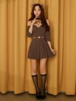 ブラウン　モデル:三上悠亜　身長:159cm　着用サイズ:Sサイズ