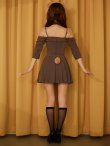 ブラウン　モデル:三上悠亜　身長:159cm　着用サイズ:Sサイズ