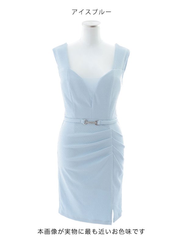画像18: ワッフルノースリーブドレス/肌見せ/谷間見せ/背中見せ/タイト/ミニドレス/キャバドレス【S-Mサイズ/2カラー】[OF03] 【IM】 (18)
