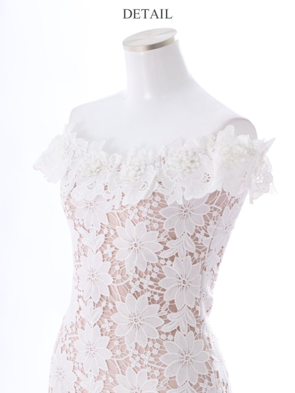 画像13: SALE!【高級ドレスセール】【Jessica/ジェシカ】レース/ オフショル/ フラワー/ タイト/ ミニドレス/ キャバドレス【HC03】 (13)