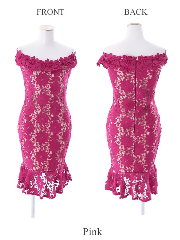 画像11: SALE!【高級ドレスセール】【Jessica/ジェシカ】レース/ オフショル/ フラワー/ タイト/ ミニドレス/ キャバドレス【HC03】 (11)